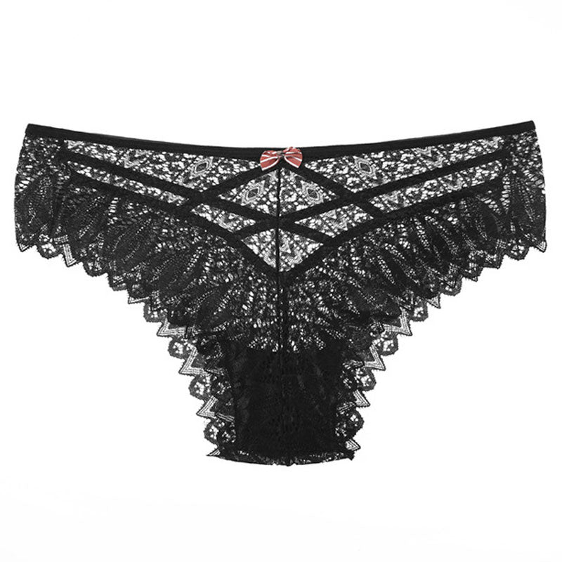 Solid Cut Out Lace Panty