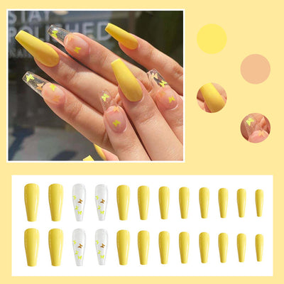 Leopard Pattern 24PCS Extra Long Fake Nails