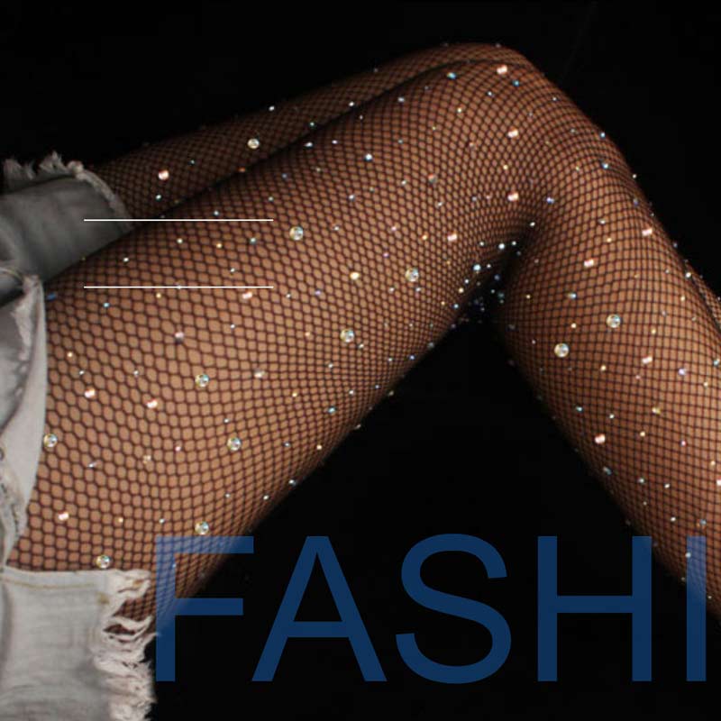 Rhinestone Fishnet Sexy Stockings