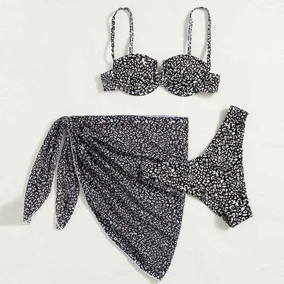 Print 3PCS Swimsuit Set