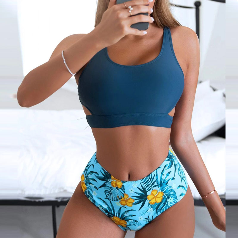 Floral Print 2PCS Swimsuit Set