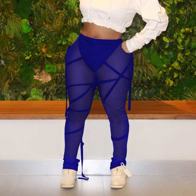 Sheer Mesh See Through Pants