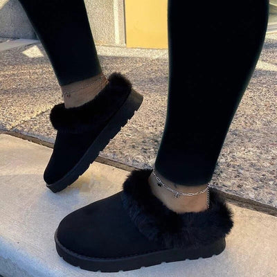 Solid Fluffy Boots