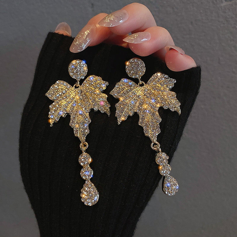 Fashion Vintage Studded Drop Earrings