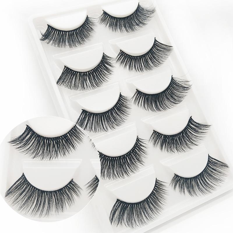 5 Pairs 3D Faux Mink False Eyelashes