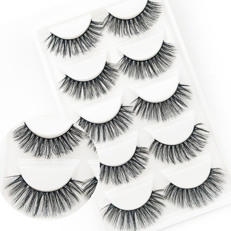 5 Pairs 3D Faux Mink False Eyelashes