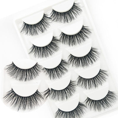 5 Pairs 3D Faux Mink False Eyelashes