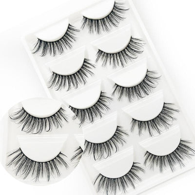 5 Pairs 3D Faux Mink False Eyelashes