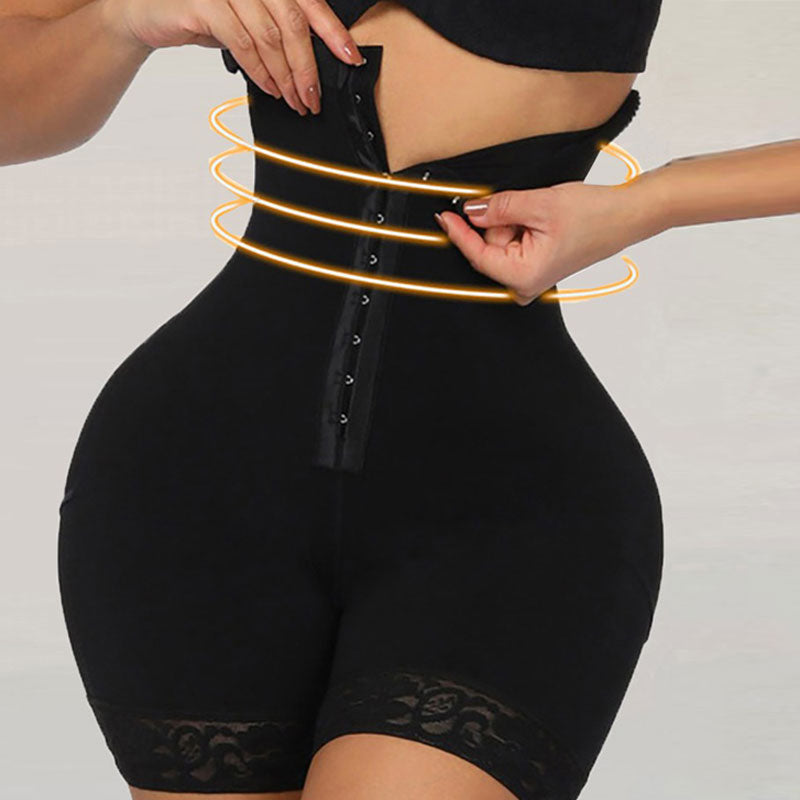 Lace High Waist Butt Lifter Tummy Control Booty Lift Pulling Corset Shapewear