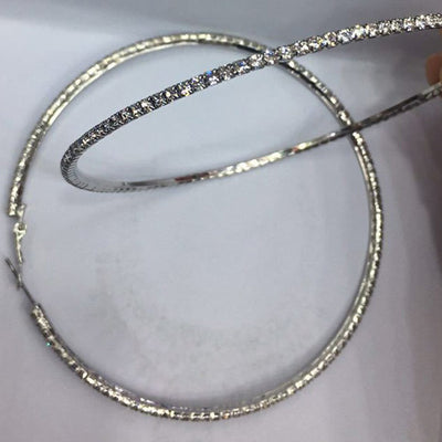 Oversized Shiny Delicate Hoop Earrings