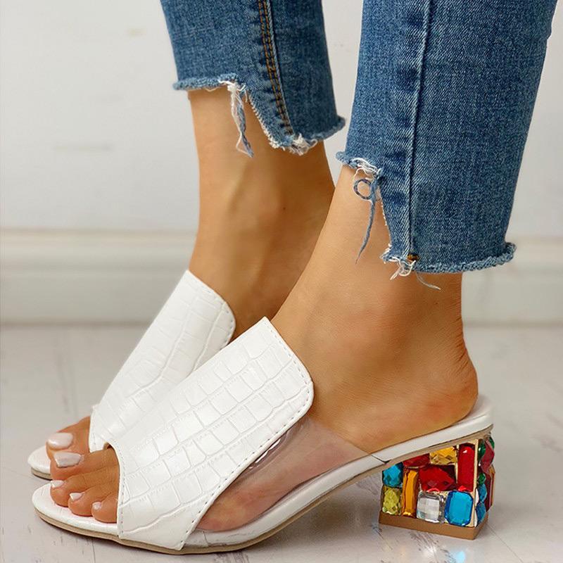 Peep Toe Studded Detail Sandal - Shop Shiningbabe - Womens Fashion Online Shopping Offering Huge Discounts on Shoes - Heels, Sandals, Boots, Slippers; Clothing - Tops, Dresses, Jumpsuits, and More.