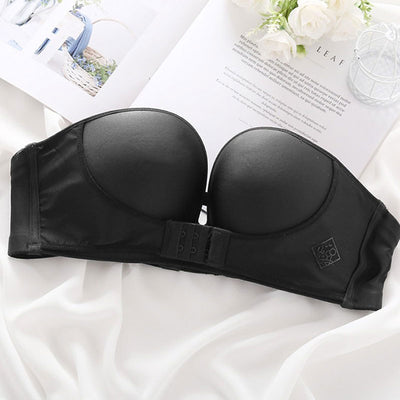 Invisible Bras Front Closure Push Up Brassiere Strapless Seamless Bralette