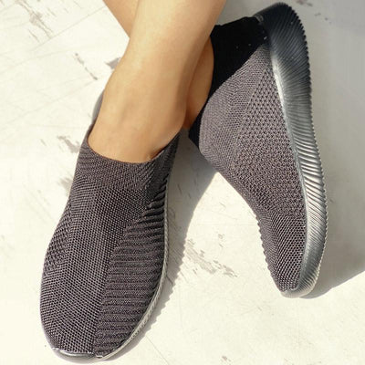 Net Surface Breathable Knitting Shoes - Cherrybetty