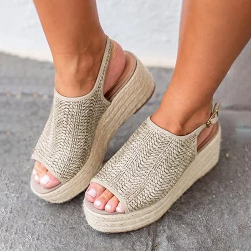 Retro Platform Wedges Summer Sandals - Shop Shiningbabe - Womens Fashion Online Shopping Offering Huge Discounts on Shoes - Heels, Sandals, Boots, Slippers; Clothing - Tops, Dresses, Jumpsuits, and More.