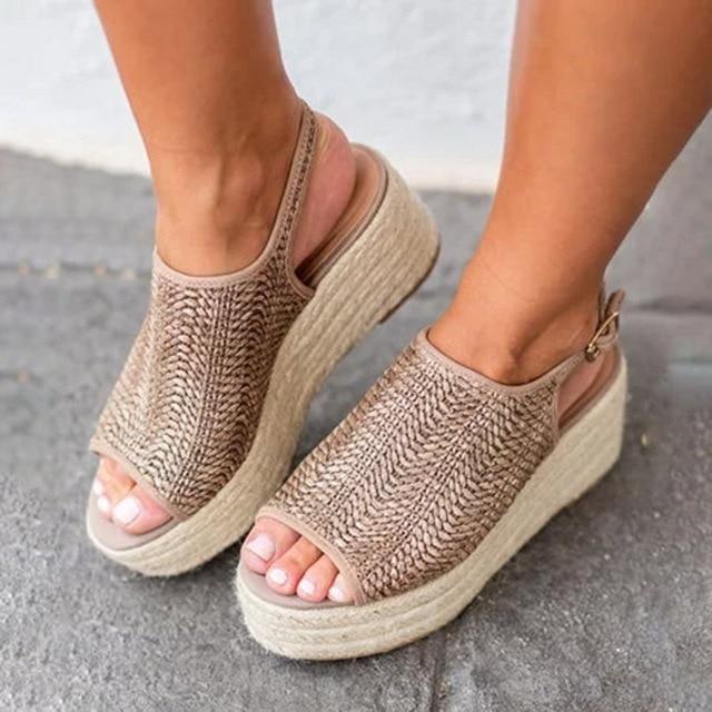 Retro Platform Wedges Summer Sandals - Shop Shiningbabe - Womens Fashion Online Shopping Offering Huge Discounts on Shoes - Heels, Sandals, Boots, Slippers; Clothing - Tops, Dresses, Jumpsuits, and More.